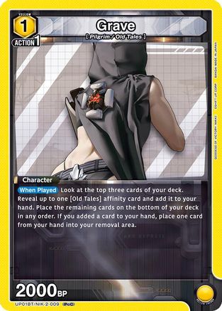 Grave (009) (UP01BT/NIK-2-009) - UP01BT GODDESS OF VICTORY NIKKE Precious Booster Foil