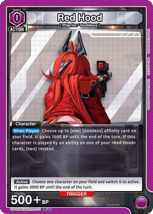 Red Hood (033) (UP01BT/NIK-2-033) - UP01BT GODDESS OF VICTORY NIKKE Precious Booster Foil