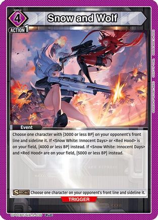 Snow and Wolf (UP01BT/NIK-2-039) - UP01BT GODDESS OF VICTORY NIKKE Precious Booster Foil