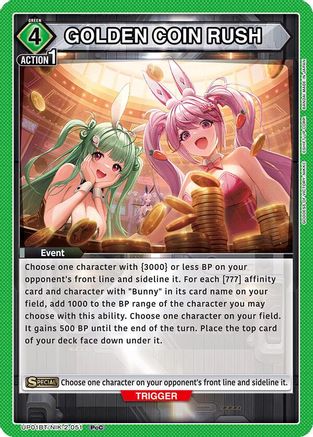 GOLDEN COIN RUSH (UP01BT/NIK-2-051) - UP01BT GODDESS OF VICTORY NIKKE Precious Booster Foil