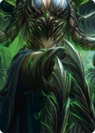 Malice, Domina of the Dead // Levia, Shadowborn Abomination Double Sided Art Card (Middle Center) - GEM Pack 6