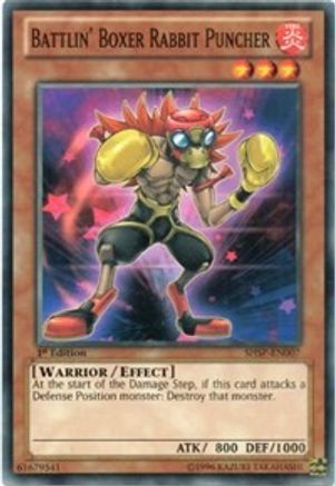 Battlin' Boxer Rabbit Puncher (SHSP-EN007) - Shadow Specters 1st Edition
