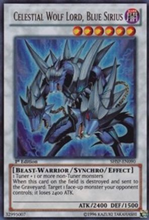 Celestial Wolf Lord, Blue Sirius (SHSP-EN090) - Shadow Specters Unlimited