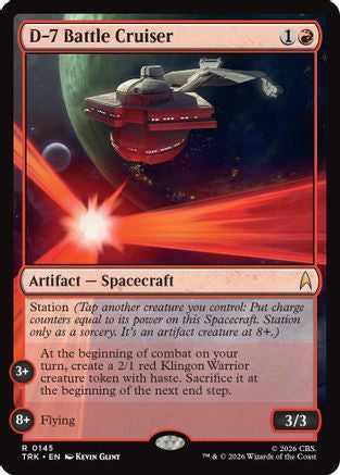 D-7 Battle Cruiser (TRK-145) - Star Trek Foil