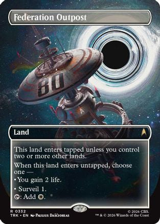 Federation Outpost (Borderless) (TRK-332) - Star Trek Foil