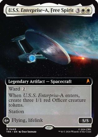 U.S.S. Enterprise-A, Free Spirit (Extended Art) (TRK-448) - Star Trek Foil