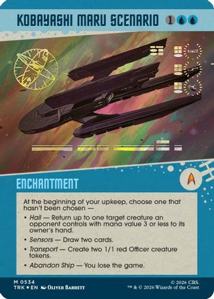 Kobayashi Maru Scenario (Showcase) (Surge Foil) (TRK-534) - Star Trek Foil