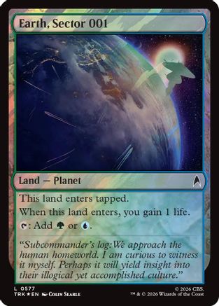 Earth, Sector 001 (Surge Foil) (TRK-577) - Star Trek Foil