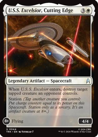 U.S.S. Excelsior, Cutting Edge (TRK-044) - Star Trek Foil