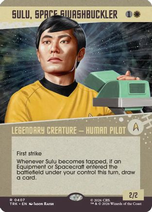 Sulu, Space Swashbuckler (Showcase) (TRK-407) - Star Trek Foil
