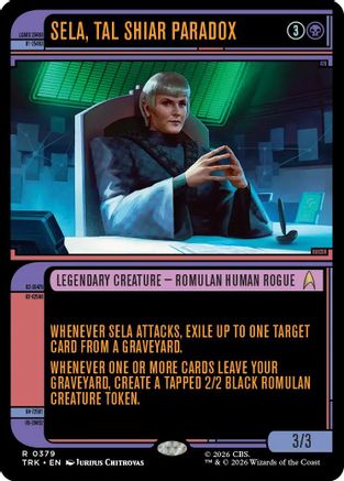 Sela, Tal Shiar Paradox (Showcase) (TRK-379) - Star Trek Foil