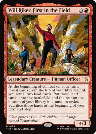Will Riker, First in the Field (TRK-179) - Star Trek Foil