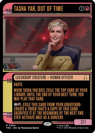 Tasha Yar, Out of Time (Showcase) (TRK-384) - Star Trek Foil