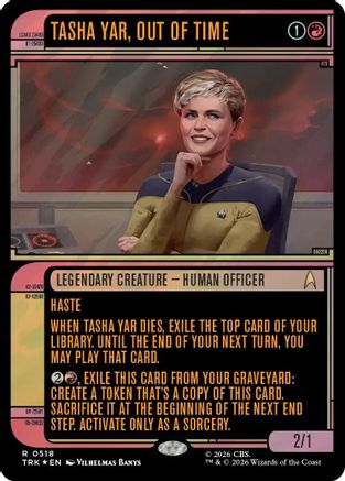 Tasha Yar, Out of Time (Showcase) (Surge Foil) (TRK-518) - Star Trek Foil