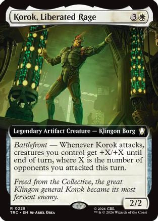 Korok, Liberated Rage (Extended Art) (TRC-228) - Commander: Star Trek
