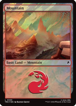 Mountain (0565) (Surge Foil) (TRC-565) - Commander: Star Trek Foil