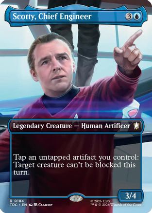 Scotty, Chief Engineer (Borderless) (TRC-184) - Commander: Star Trek Foil