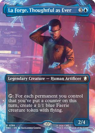 La Forge, Thoughtful as Ever (Borderless) (TRC-188) - Commander: Star Trek Foil