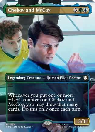 Chekov and McCoy (Borderless) (TRC-183) - Commander: Star Trek Foil
