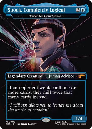 Spock, Completely Logical - Bruvac the Grandiloquent (Borderless) (SDS-008) - Star Trek: Stardates