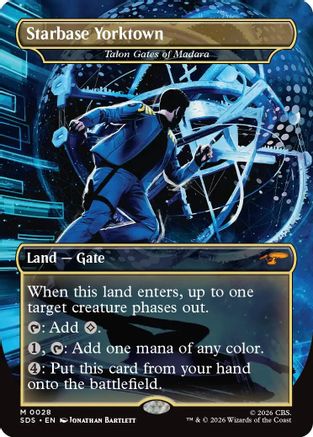 Starbase Yorktown - Talon Gates of Madara (Borderless) (SDS-028) - Star Trek: Stardates Foil