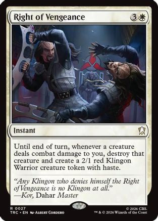 Right of Vengeance (TRC-027) - Commander: Star Trek