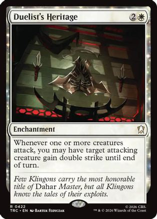 Duelist's Heritage (TRC-422) - Commander: Star Trek