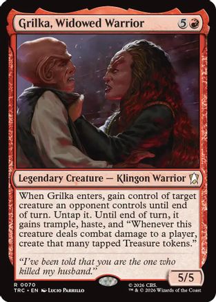 Grilka, Widowed Warrior (TRC-070) - Commander: Star Trek