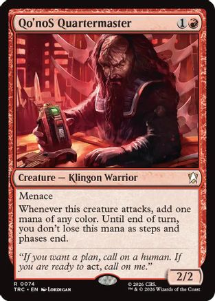 Qo'noS Quartermaster (Surge Foil) (TRC-074) - Commander: Star Trek Foil