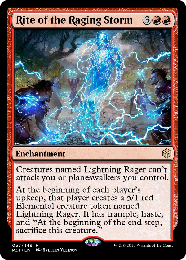 Rite of the Raging Storm (PZ1-067) - Legendary Cube Prize Pack Foil