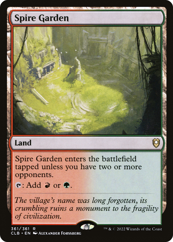 Spire Garden [Commander Legends: Battle for Baldur's Gate]
