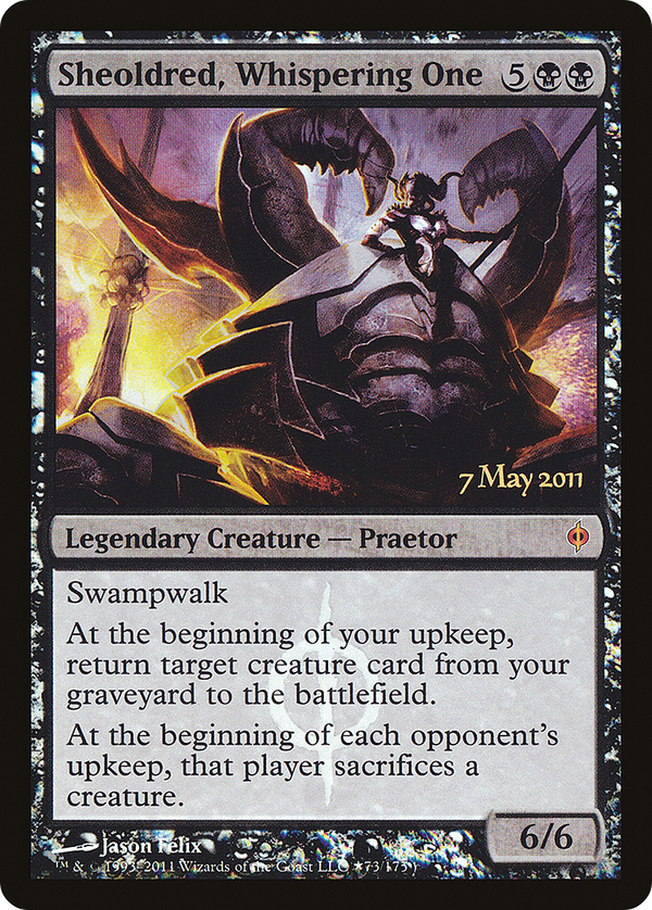 Sheoldred, Whispering One [New Phyrexia Prerelease Promos]
