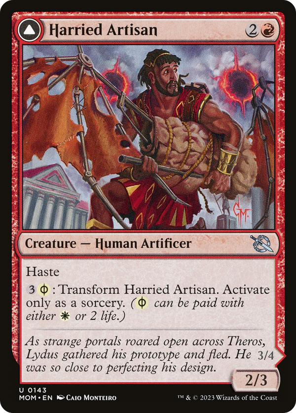 Harried Artisan // Phyrexian Skyflayer [March of the Machine]