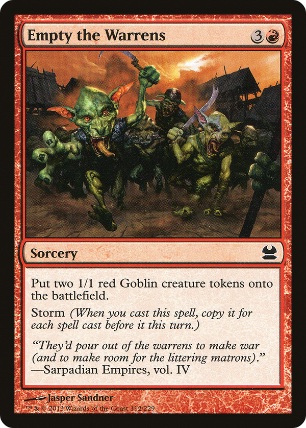 Empty the Warrens [Modern Masters]