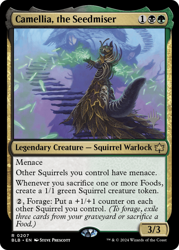 Camellia, the Seedmiser (Promo Pack) [Bloomburrow Promos]