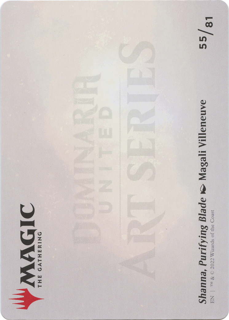 Shanna, Purifying Blade // Shanna, Purifying Blade (ADMU-055) - Dominaria United Art Series (Borderless) Foil