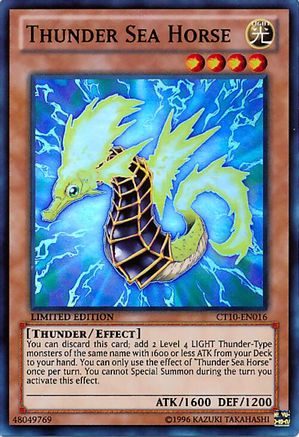 Thunder Sea Horse (CT10-EN016) - 2013 Collectors Tins Limited