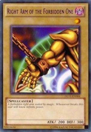 Right Arm of the Forbidden One (Purple) (DL11-EN004) - Duelist League Promo Unlimited