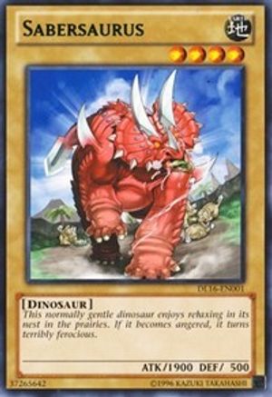 Sabersaurus (Green) (DL16-EN001) - Duelist League Promo Unlimited