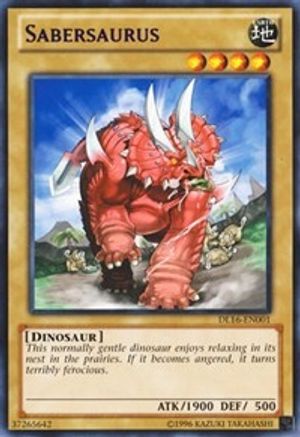 Sabersaurus (Purple) (DL16-EN001) - Duelist League Promo Unlimited