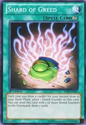 Shard of Greed (YSYR-EN037) - Starter Deck: Yugi Reloaded 1st Edition