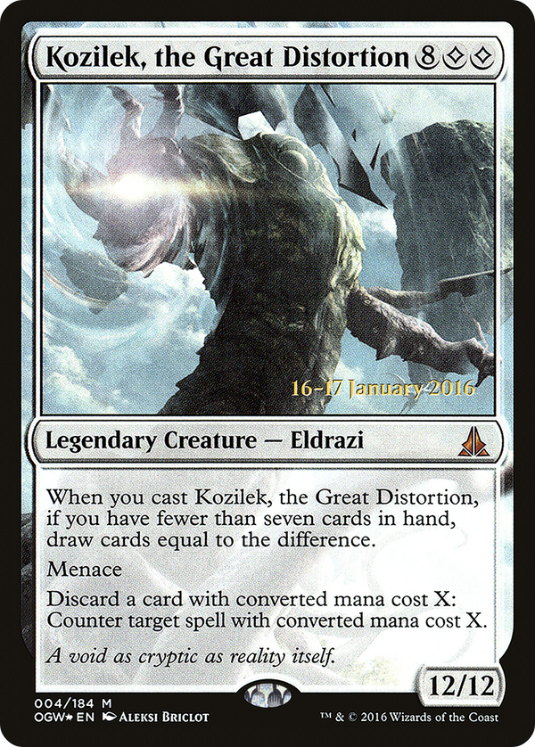 Kozilek, the Great Distortion [Oath of the Gatewatch Prerelease Promos]