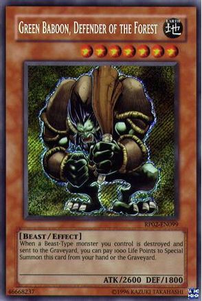 Green Baboon, Defender of the Forest (RP02-EN099) - Retro Pack 2 Unlimited