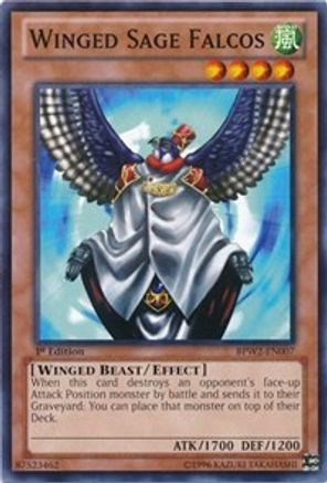 Winged Sage Falcos (BPW2-EN007) - Battle Pack 2: War of the Giants Round 2 1st Edition