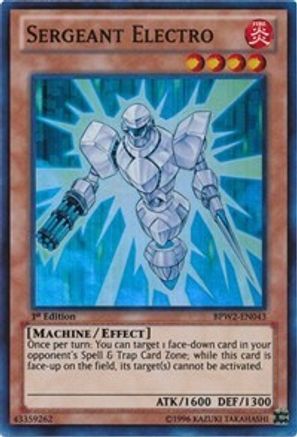 Sergeant Electro (BPW2-EN043) - Battle Pack 2: War of the Giants Round 2 1st Edition