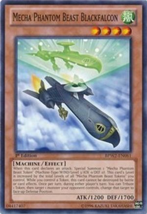 Mecha Phantom Beast Blackfalcon (BPW2-EN061) - Battle Pack 2: War of the Giants Round 2 1st Edition
