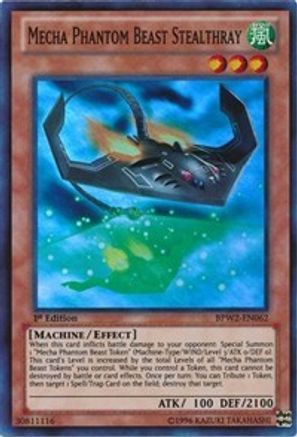 Mecha Phantom Beast Stealthray (BPW2-EN062) - Battle Pack 2: War of the Giants Round 2 1st Edition