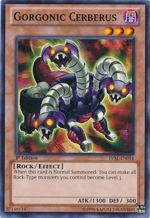 Gorgonic Cerberus (LVAL-EN014) - Legacy of the Valiant 1st Edition