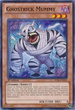 Ghostrick Mummy (LVAL-EN025) - Legacy of the Valiant 1st Edition