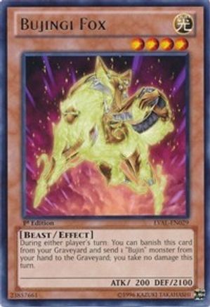 Bujingi Fox (LVAL-EN029) - Legacy of the Valiant 1st Edition